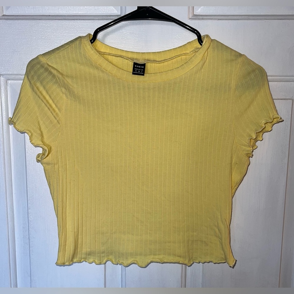 Yellow Crop Top